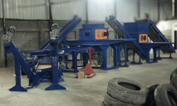 خط تدوير الإطارات